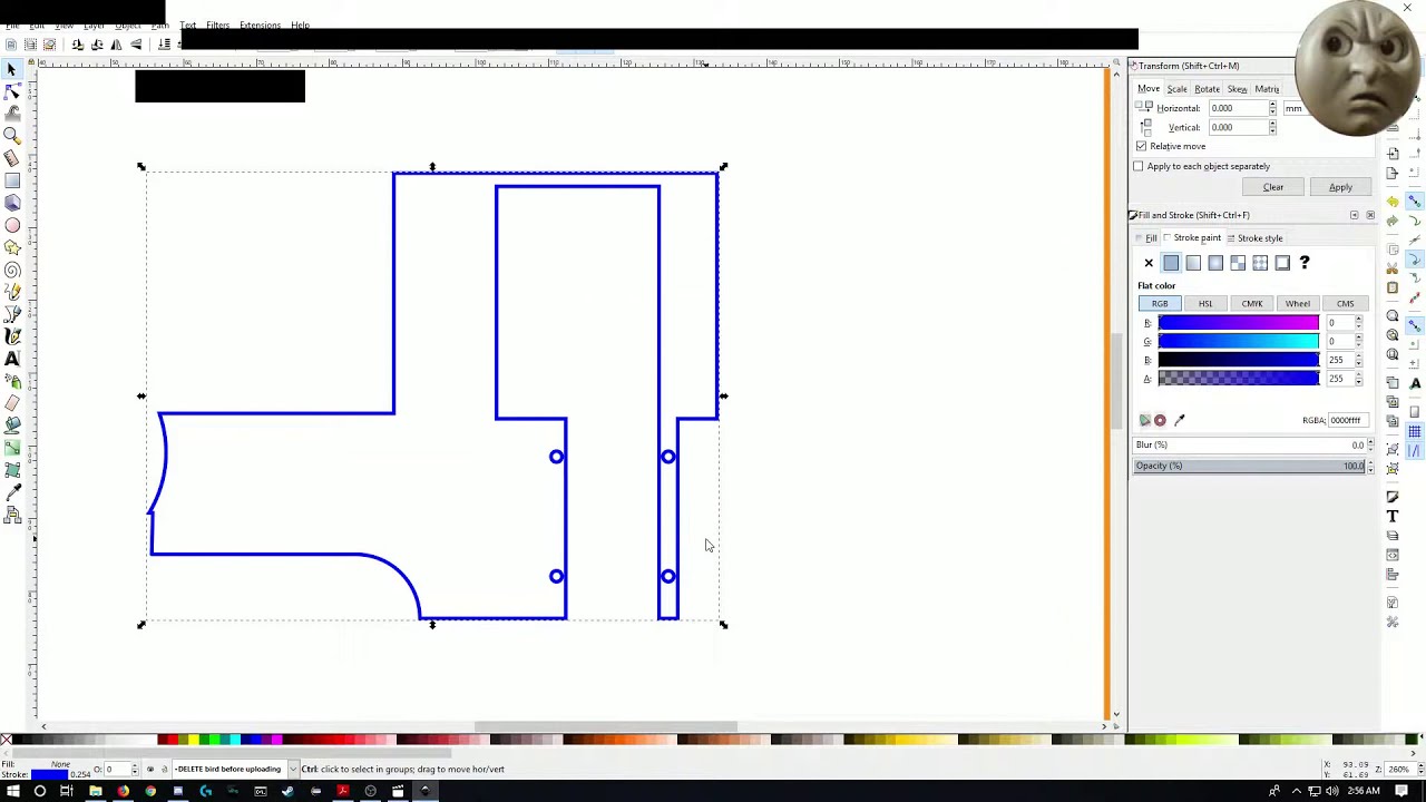 Preparing Laser Cut Parts - Dealing with Laser Kerf using Inkscape