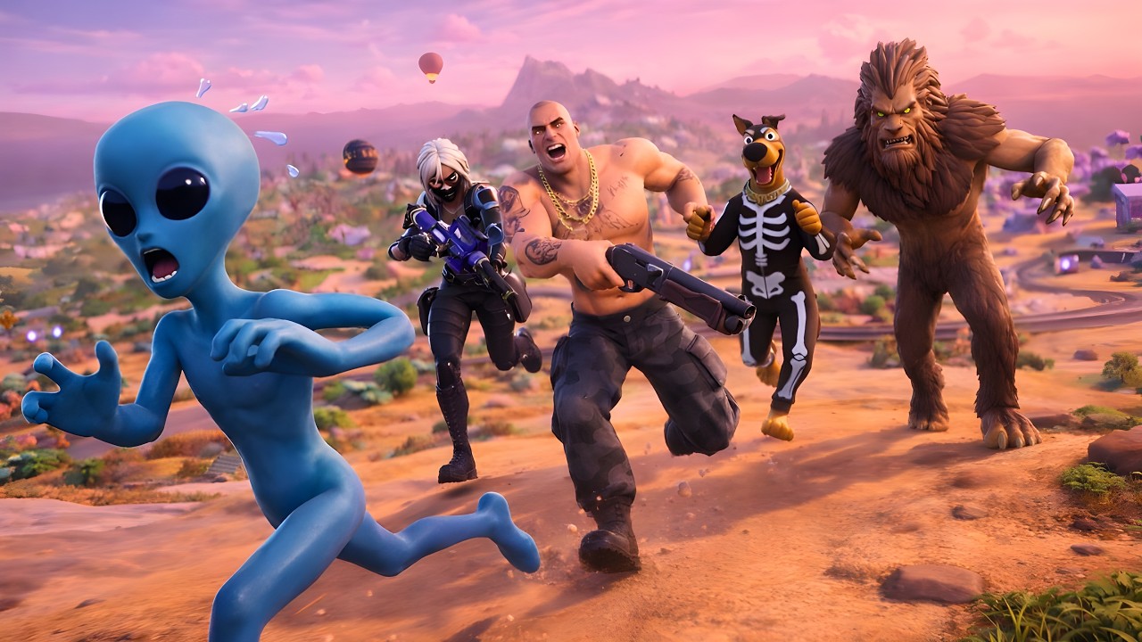 SCOOBY-DOO VS ALL BOSSES CHALLENGE IN FORTNITE (Chapter 7 Season 1)