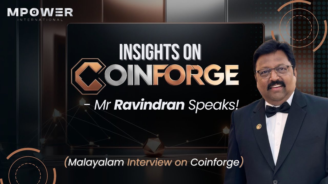 An exclusive interview with Mr Ravindran about CoinForge |  ( Malayalam)