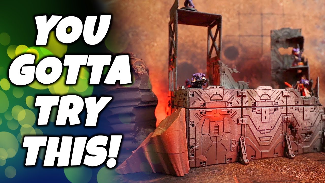 How to Speed Paint Warhammer Terrain the EASY Way!