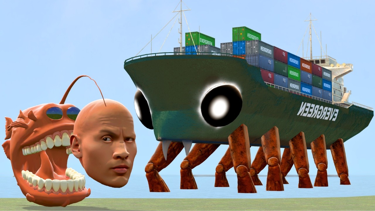 I MADE CRABTANIC & DEEP SEA FISH ROCK MONSTER In Garry's Mod