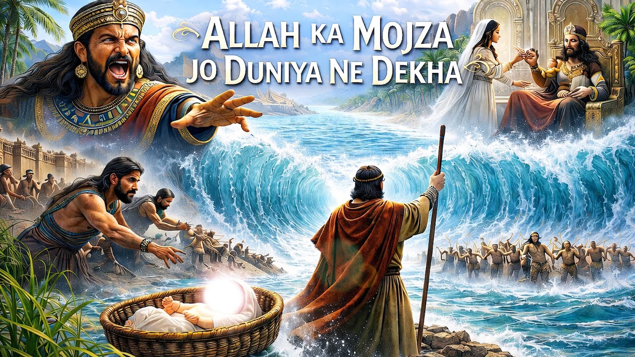 HAZRAT MOOSA(AS) KAHANI | FIR'AUN KA GHAMAND AUR ALLAH KI QUDRAT | Islamic stories in hindi & urdu