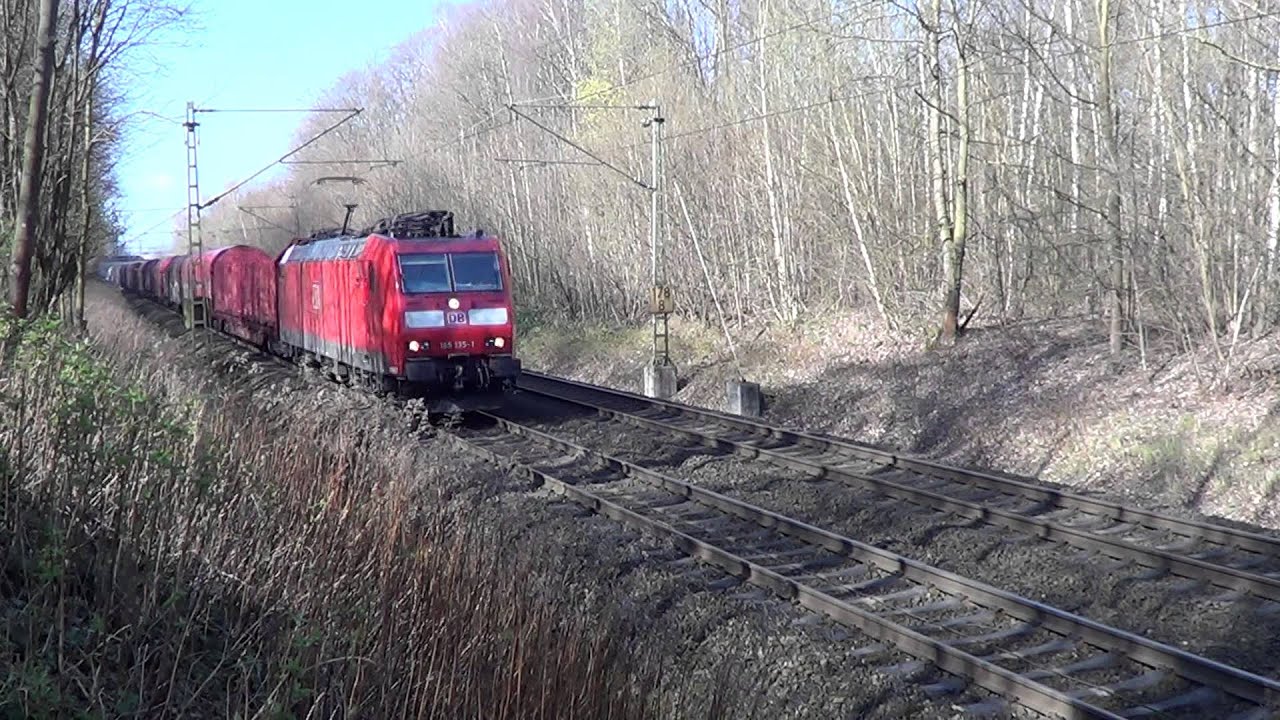 Traxx BR 185 135-1 mit g&uuml;terzug auf der strecke Soest-Bad Sassendorf