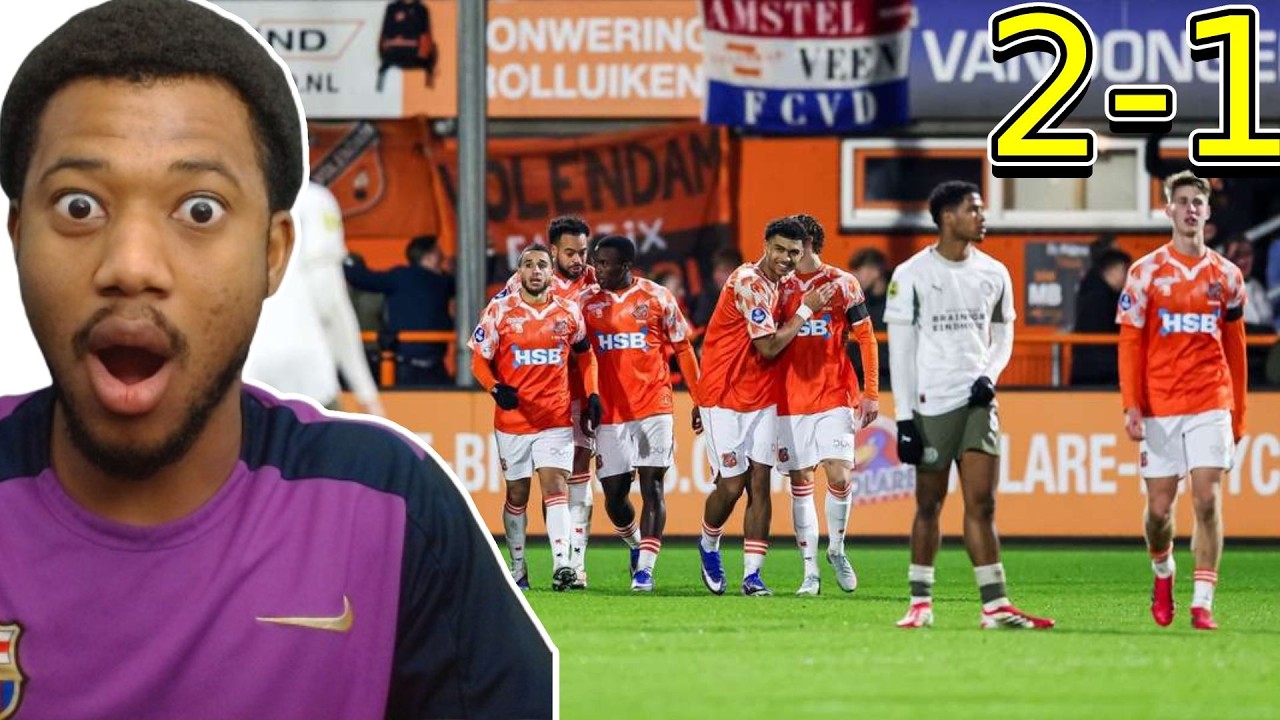FC VOLENDAM STUN PSV (2-1)