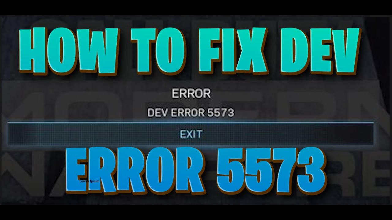 How To Fix Dev Error 5573 In Warzone/Modern Warfare