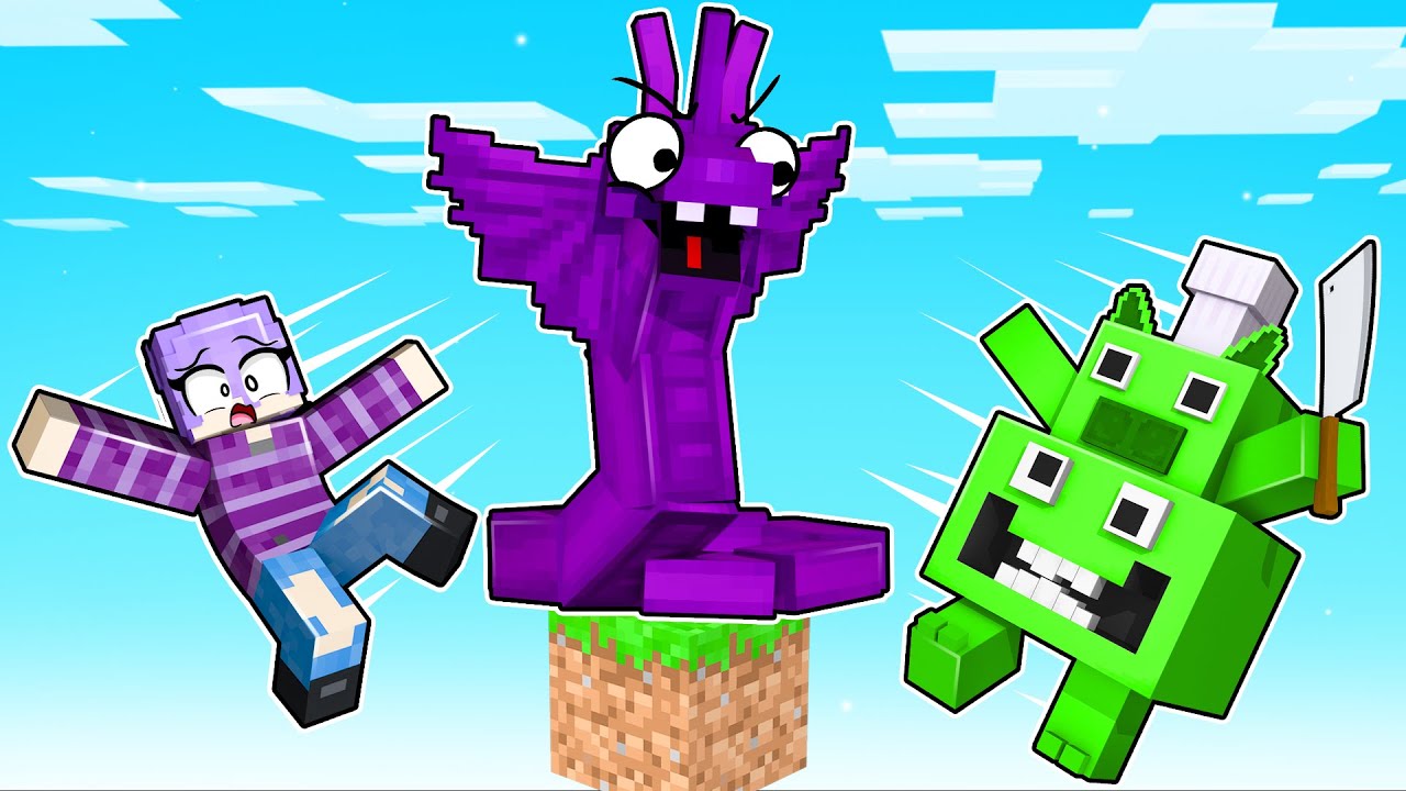 Спасаемся от МОЛЧАЛИВОГО СТИВА на SKYBLOCK в Minecraft!