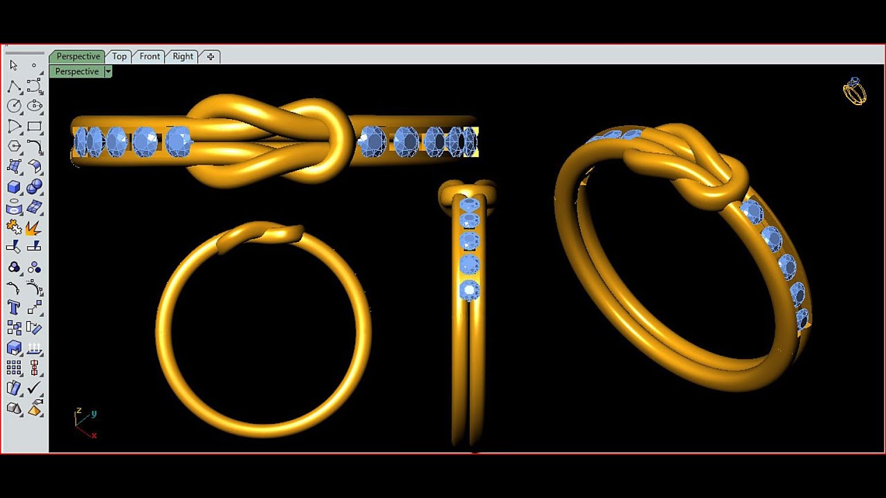 #ring #twist_ring #diamond_ring #ladies_ring #rhinoceros #matrix #cad #3d #jwellery #ladies_fashion