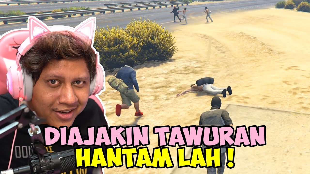 4v4 TAWURAN TANGAN KOSONG! - GTA V Roleplay