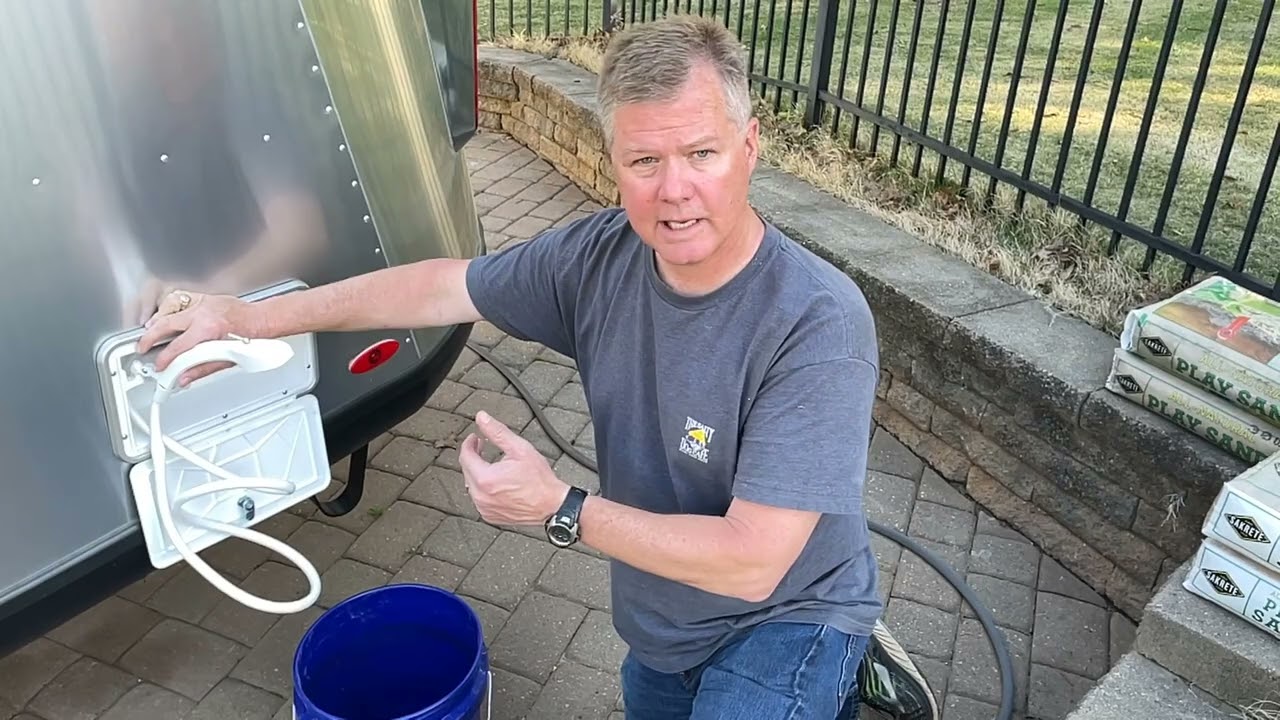 Airstream Basecamp 20X - Dewinterization Video 1, Flush Antifreeze from Fresh Water Lines