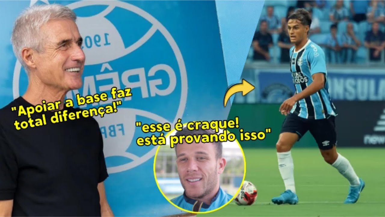 🚨NOVO XODÓ? TIAGUINHO ENCANTA COM APENAS 17 ANOS E JÁ É TITULAR NO GRÊMIO!⚽