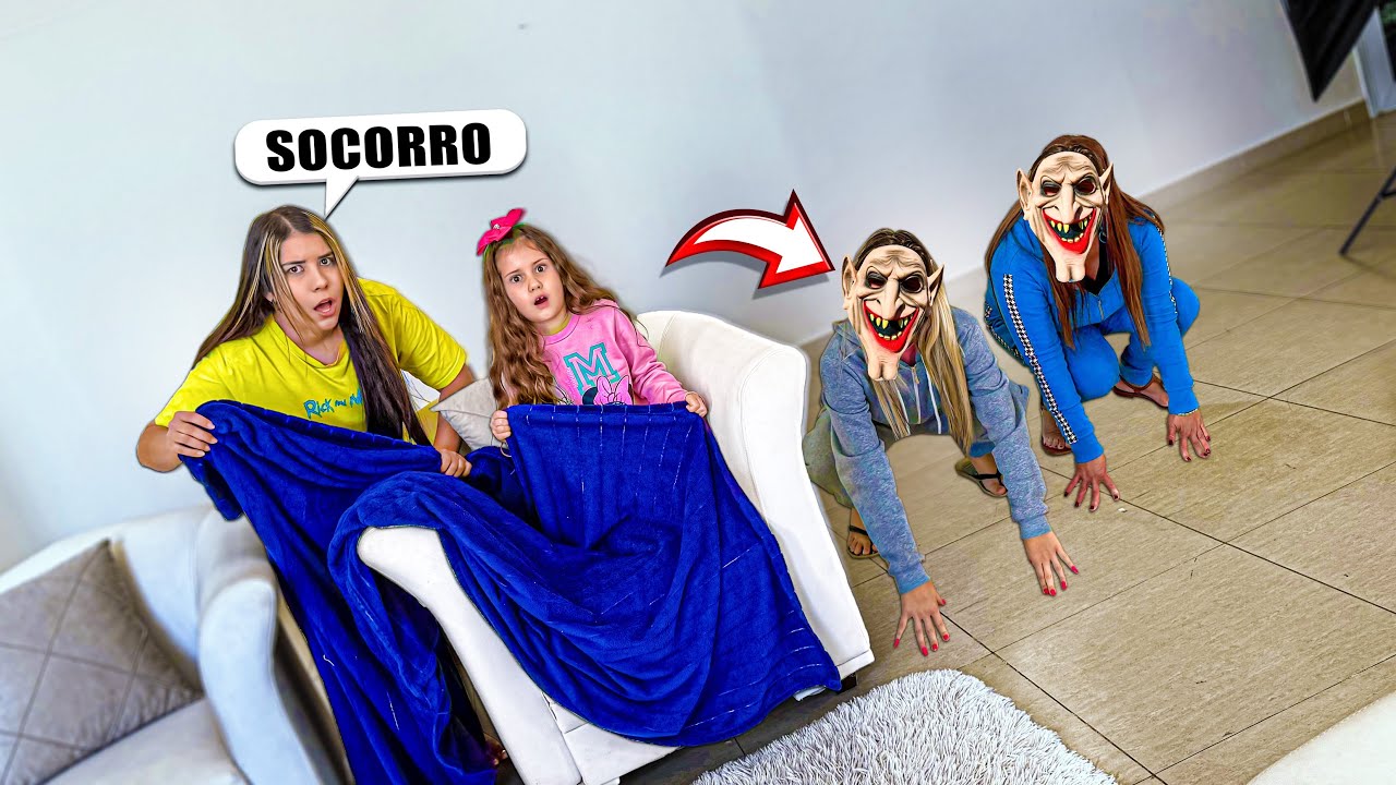 MINHA MÃE E A PRODUÇÃO VIRARAM UM MONSTRO ASSUSTADOR!!