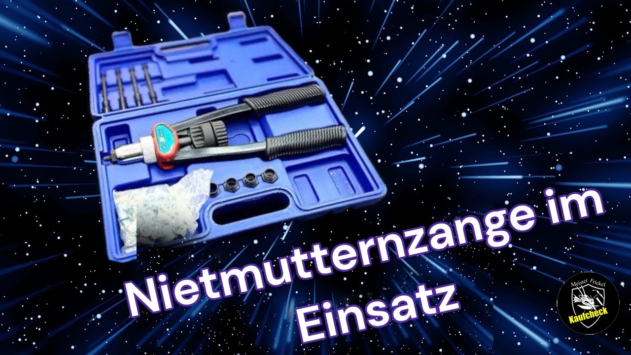 Nietmutternzange Nietenzange im Einsatz