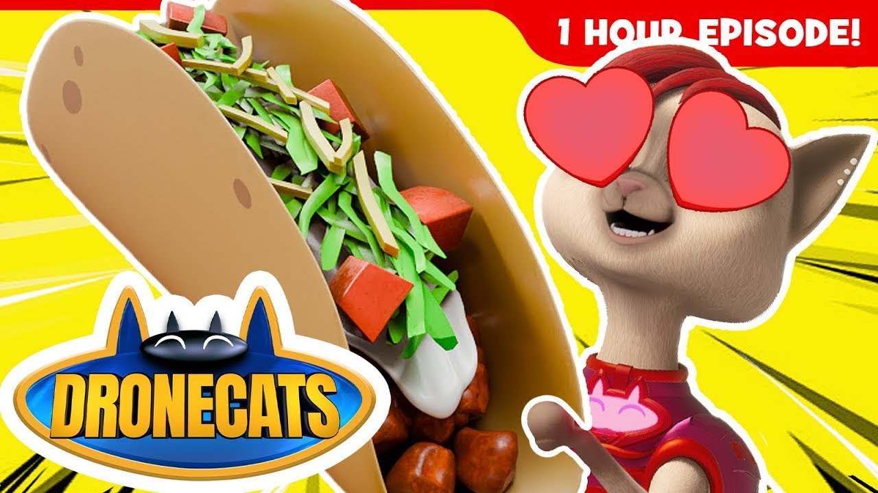 🕰️ DRONECATS: 1 HOUR LONG! 😸 | Superhero Cartoon | 03