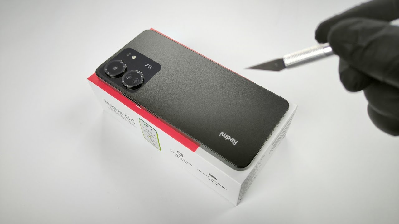 REDMI 13C (Midnight Black) 6/128 UNBOXING - ASMR(4K) #asmr