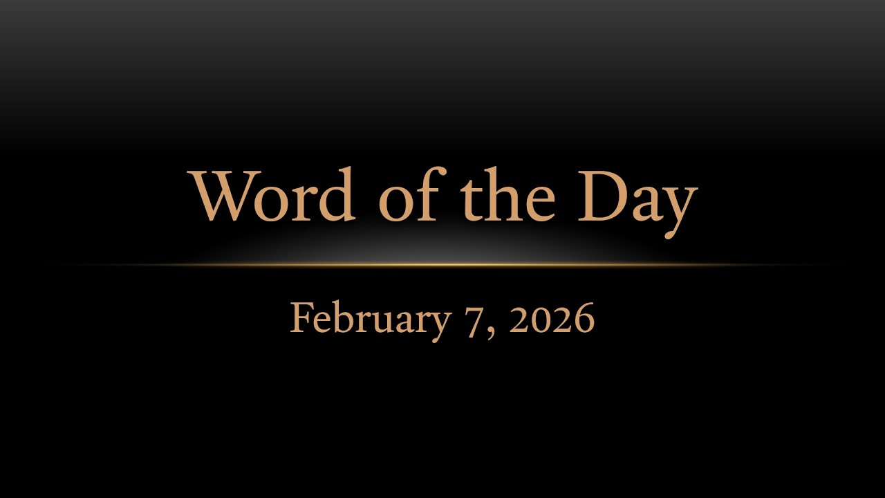 TURFJC Word of the Day for February 7, 2026: 1 John 4:7–8