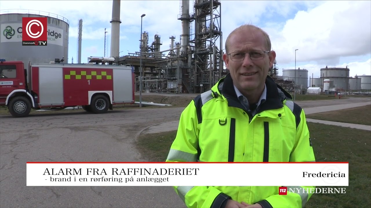 112 -  Brand på Raffinaderiet i Fredericia