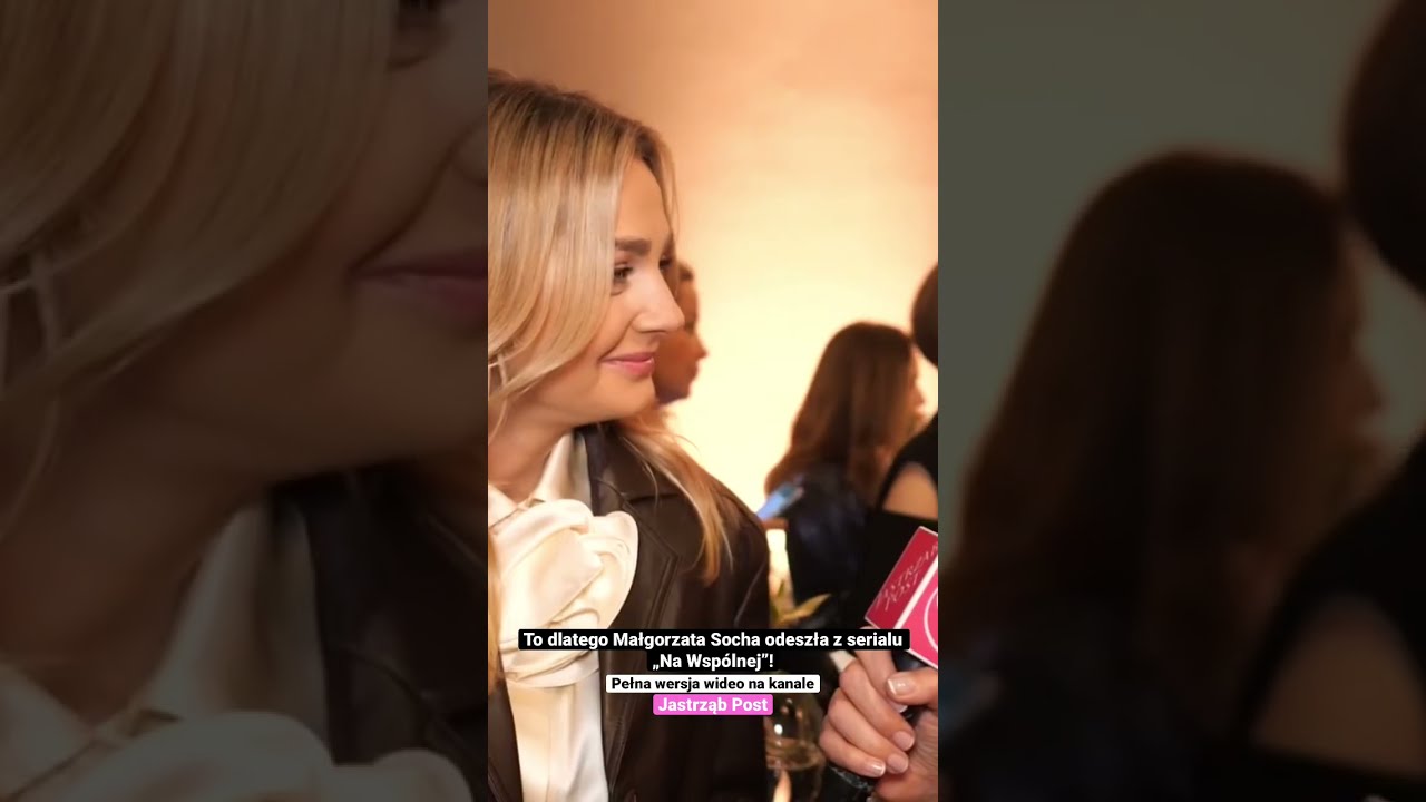To dlatego Małgorzata Socha odeszła z serialu &bdquo;Na Wsp&oacute;lnej&rdquo;! #shorts