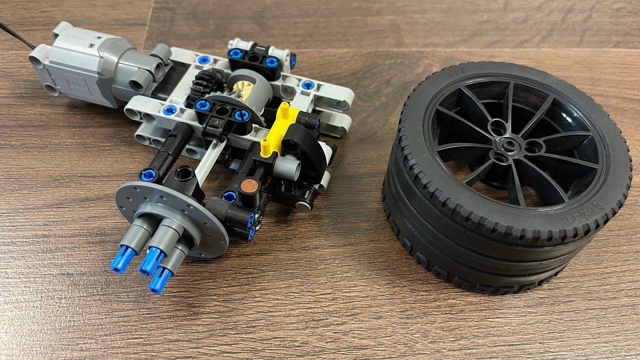 LEGO Technic Revised Braking System V2.0 (Improved to fit LEGO Wheels)