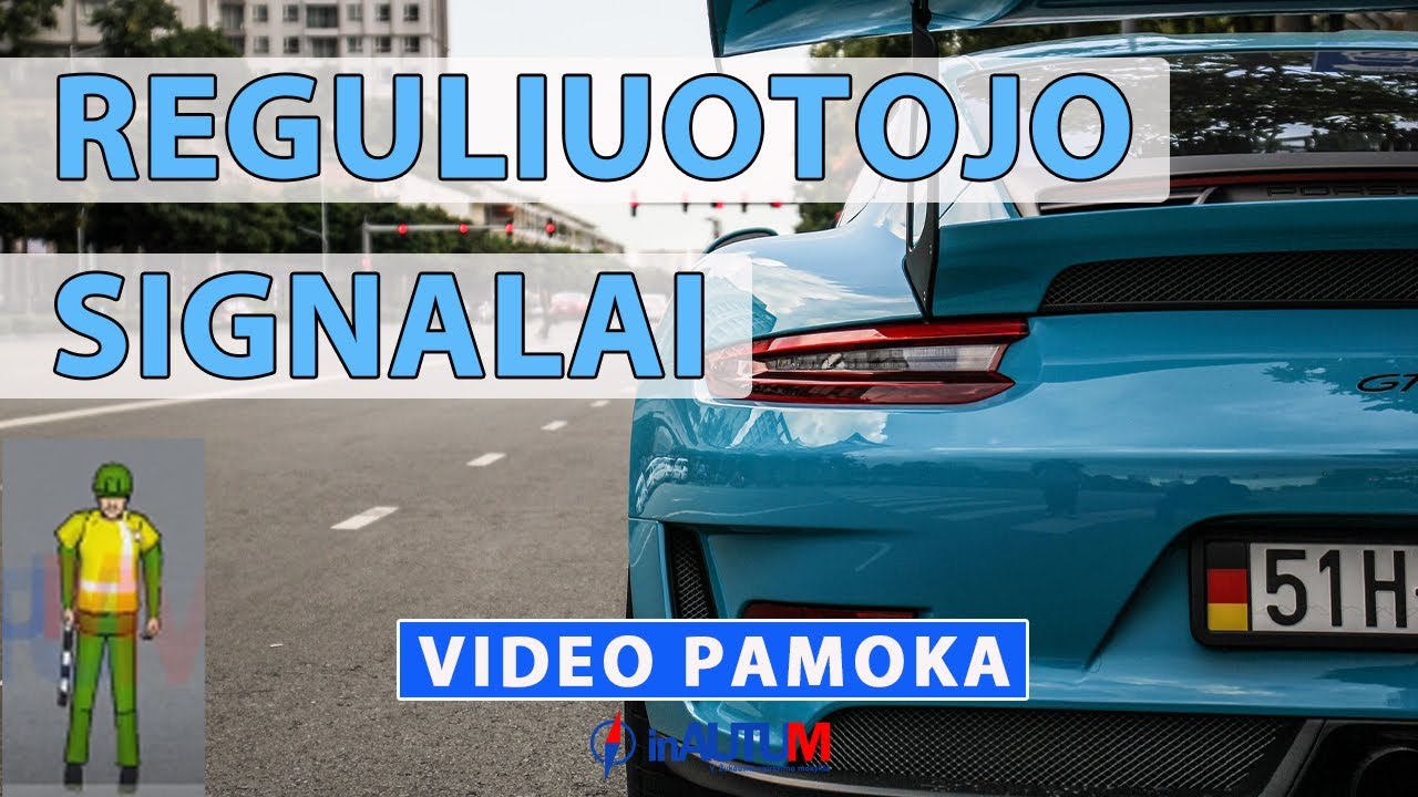 Policininkas Reguliuotojo signalai naudojami reguliuoti eismą sankryžose | KET pamoka | InAutum.lt