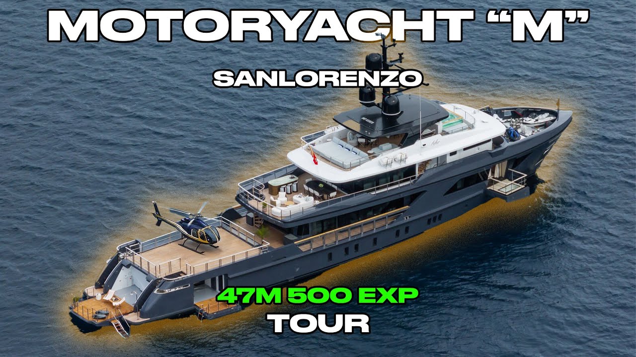 THIS MEGA YACHT HOLDS A HELICOPTER & PLANE: M/Y M Tour