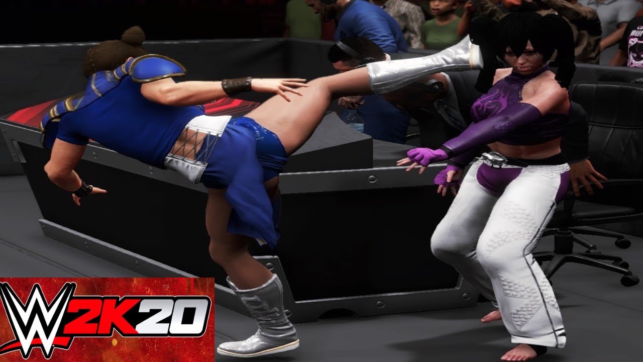 Chun-Li v Juri Han! - WWE 2K20 Extreme Rules 2 Out Of 3 Falls Match