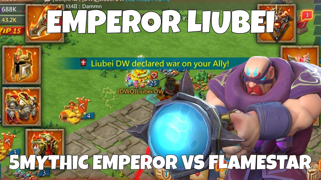 EMPEROR LIUBEI CAPTURED? - THE BALLS DEEP TRAP IN TROUBLE FT FLAMESTAR - Lords Mobile
