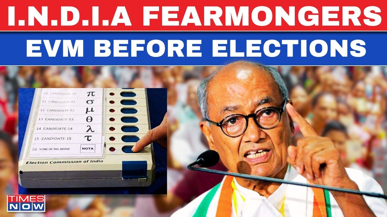 EVM Row Live| Cong Leader Digvijay Singh Suspects 'Vote Fraud' By BJP | I.N.D.I.A Fearmongers On EVM