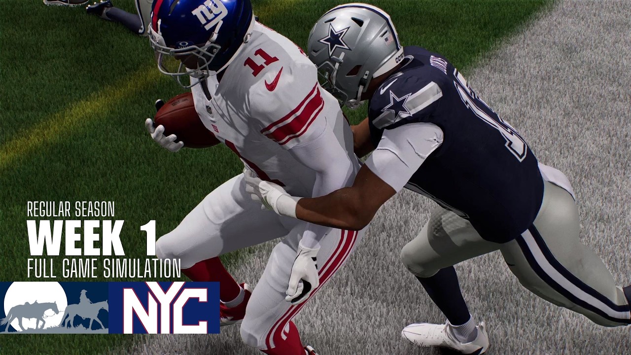 Cowboys против Giants | 1-я неделя сезона 2026 | Симуляция Madden NFL 26