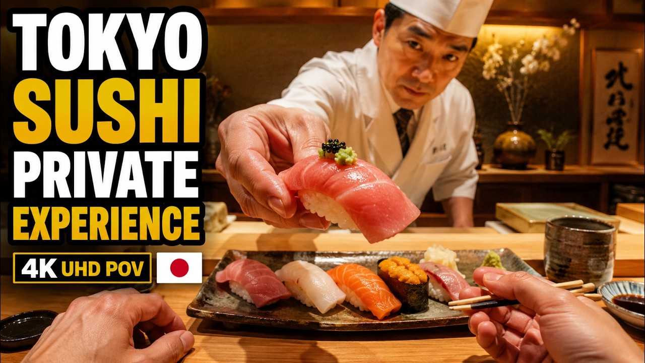 SUSHI EXPERIENCE TOKYO JAPAN 4K UHD POV