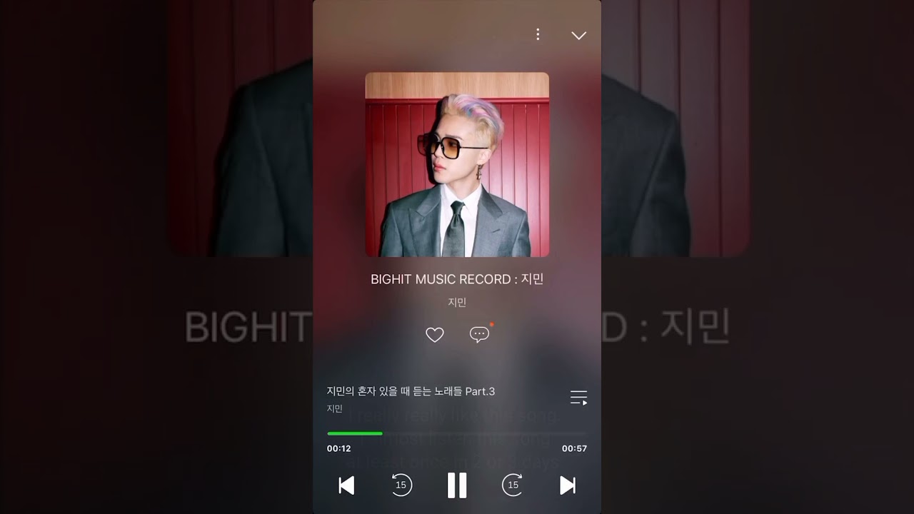 (eng sub) BTS Jimin spotify playlist at melon station Radio July 2, 2021