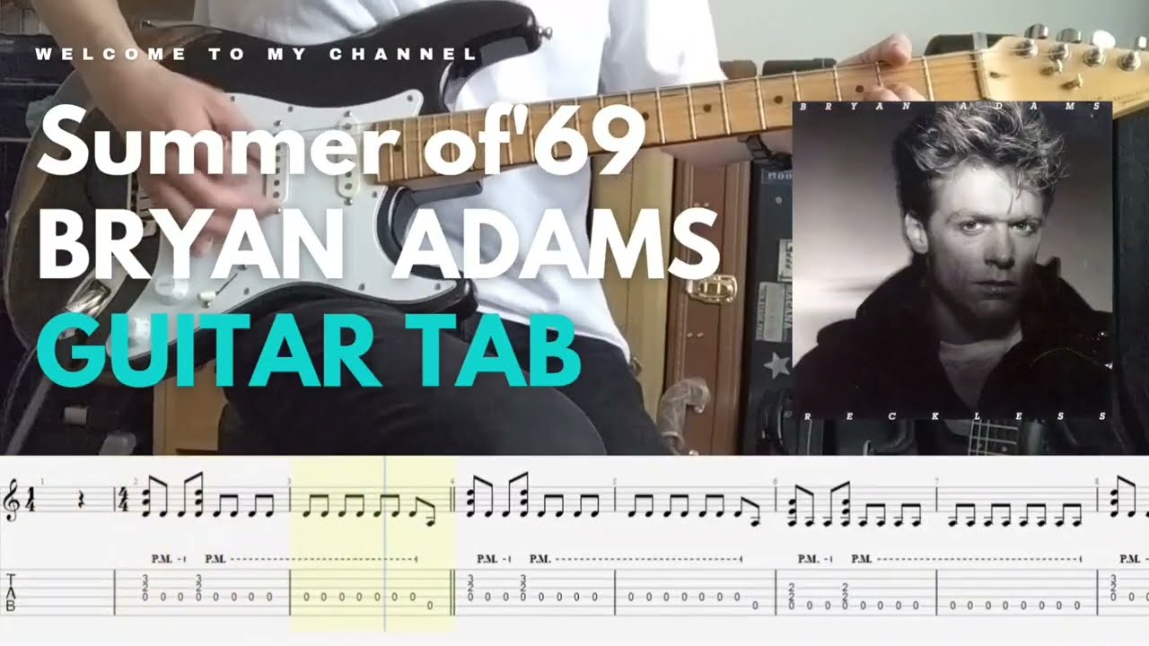 〚TAB〛Summer Of '69 - Bryan Adams│guitar cover│tabs│lesson