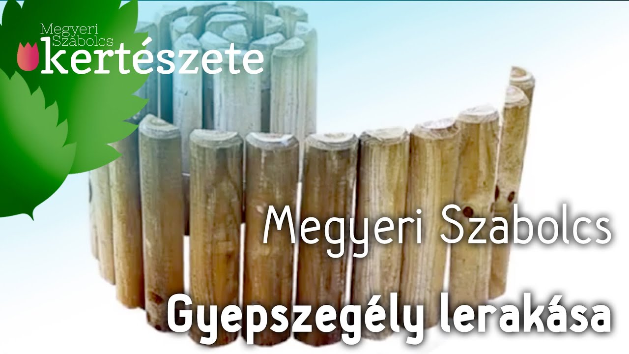 Gyepszegély lerakása - Ágyásszegély kialakítása - Megyeri Szabolcs kertészmérnök