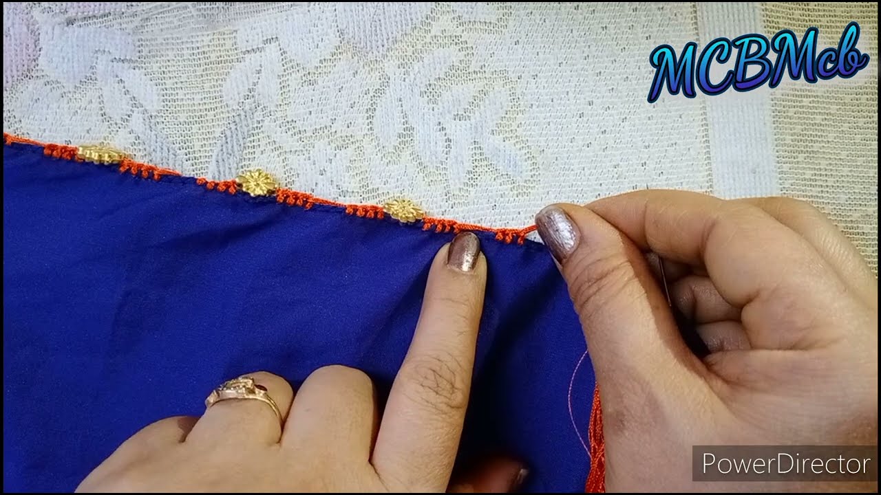 With Normal Sewing Needle Crochet/Krosha Saree Kuchu|Quick & Easy Saree Kuchu  in 2 hours|MCBMcb