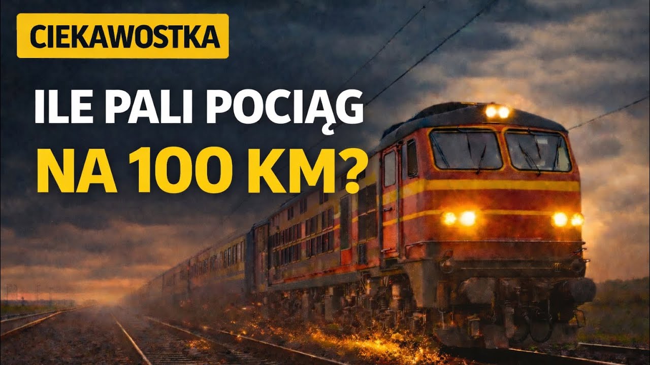 Ile pali pociąg na 100 km? To cię zaskoczy.