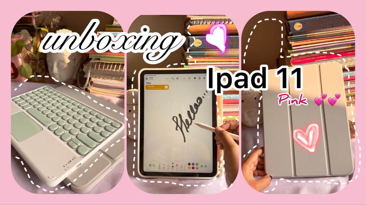 The CUTEST iPad 11 Unboxing Ever 💕 | Pink iPad + Accessories