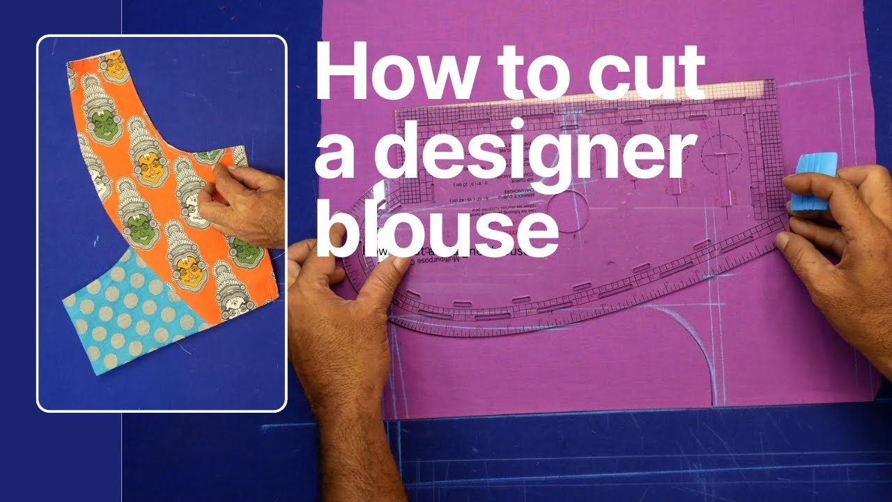 How to cut a designer blouse from a back deep neck blouse? Blouse sewing tips for deep neck #92