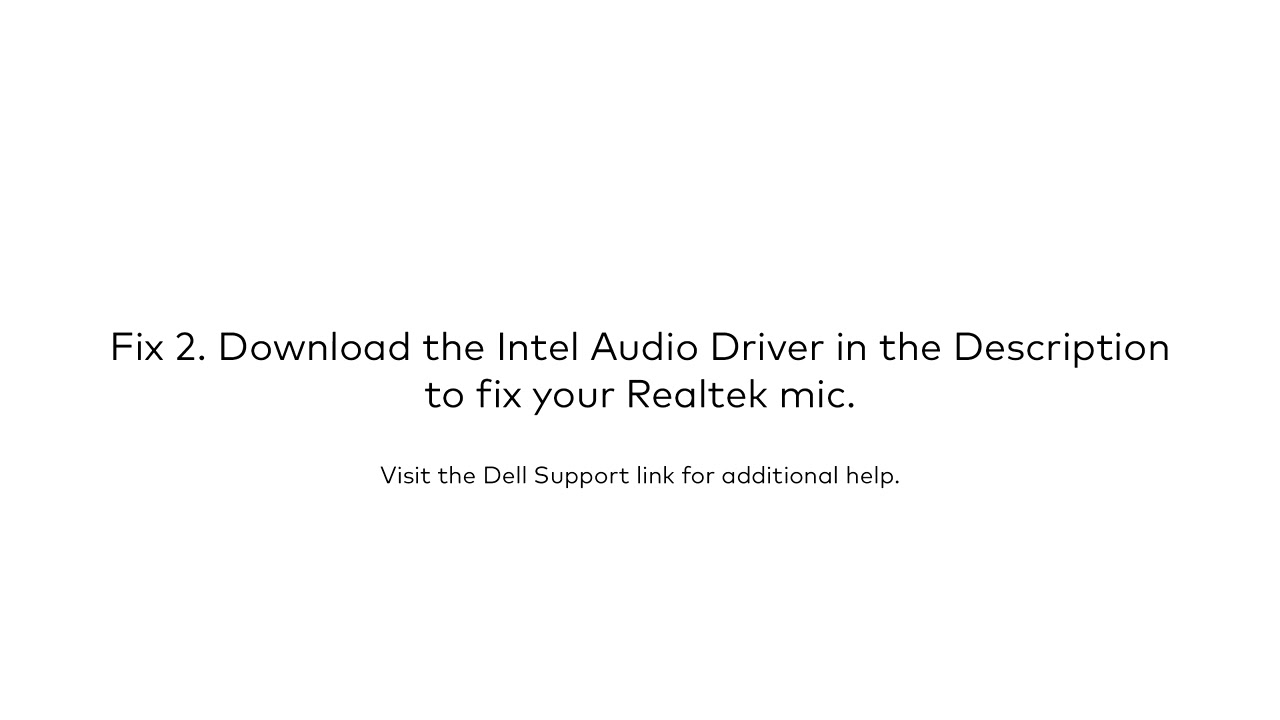 Dell Latitude 7420 Realtek audio microphone and/or speaker driver not working (FIX)
