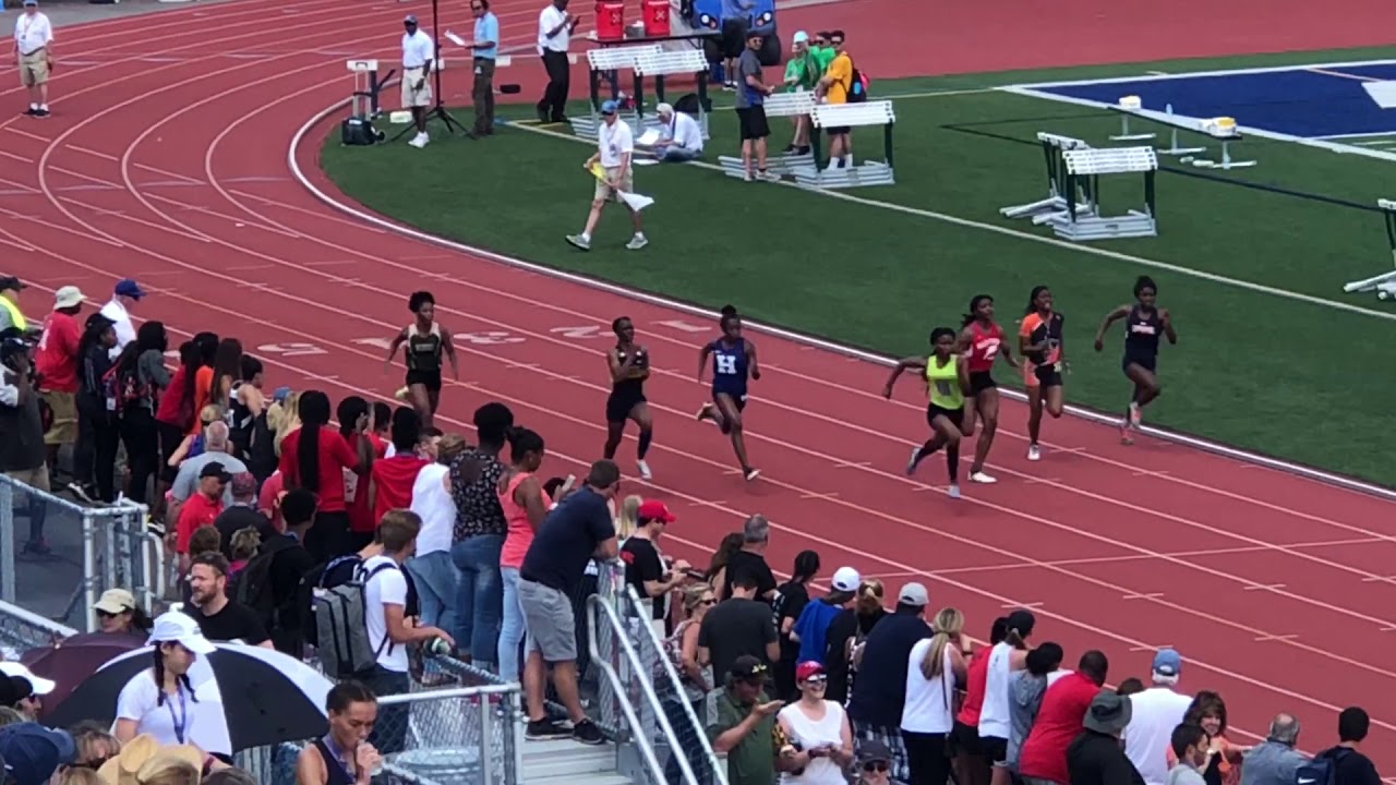 Lanae  Tava Thomas State Champ 2018 100m Girls Trials