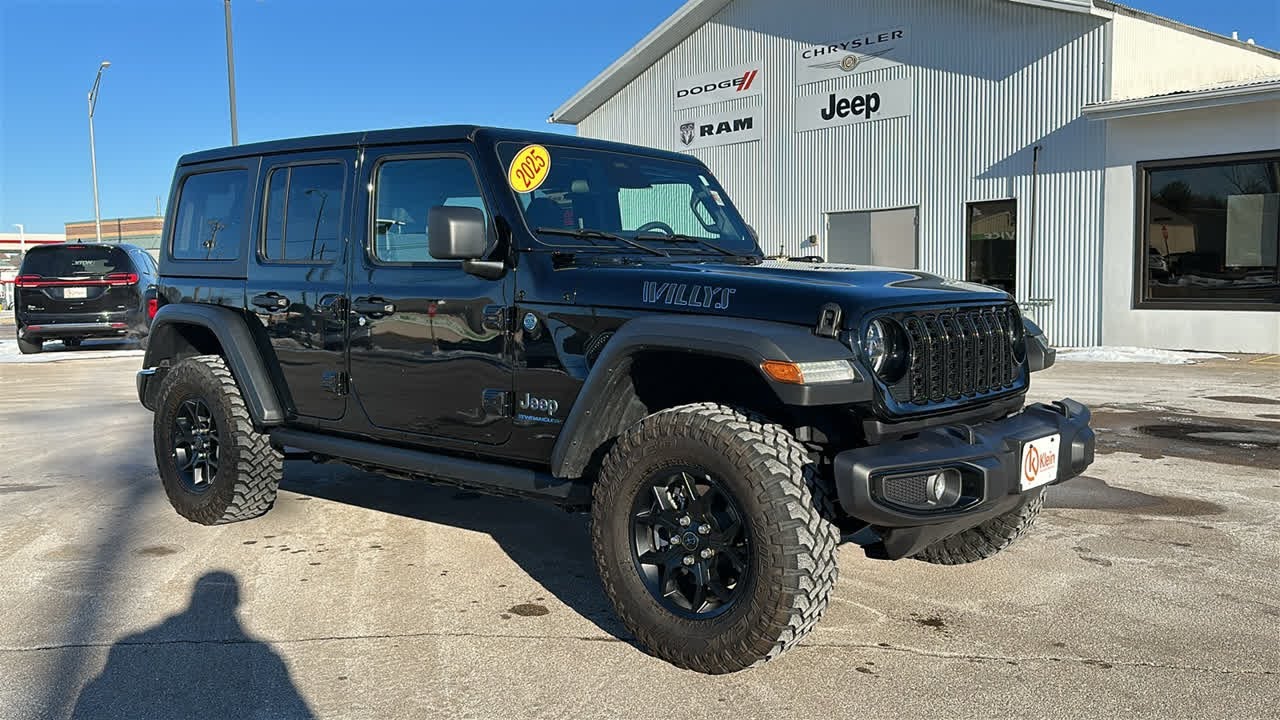 2025 Jeep Wrangler Willys 4xe Clintonville, Shawano, Waupaca, Green Bay, Appleton WI