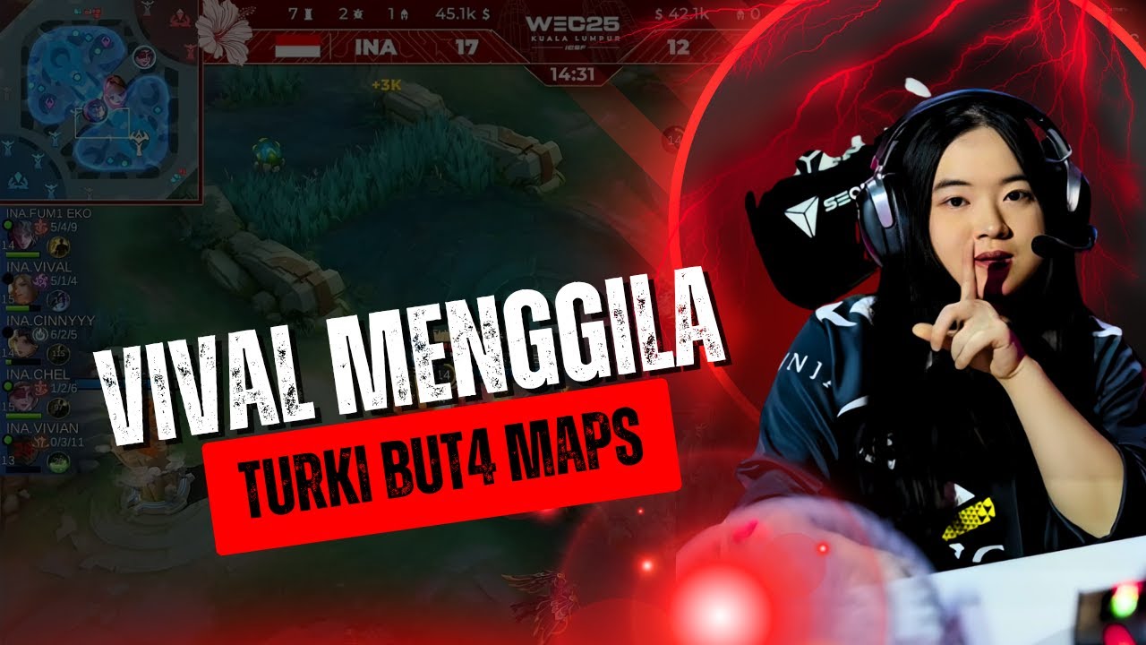 IESF WEC 2025 MLBB WOMEN INDONESIA VS TURKI MATCH 1 | TURKI BU74 MAP ⁉️
