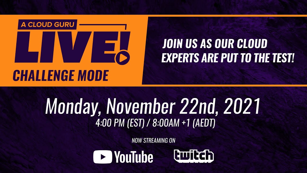 A Cloud Guru Live: Challenge Mode - Can Lars reduce storage costs with EFS?