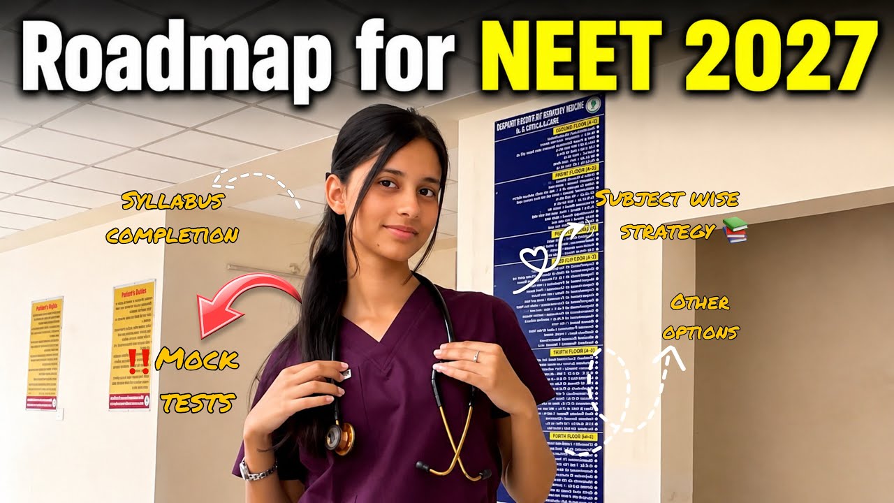 Roadmap for NEET 2027🩺📚|mock tests,subject strategy,other options✨#neet#aiims#trending#neet2027#fyp 