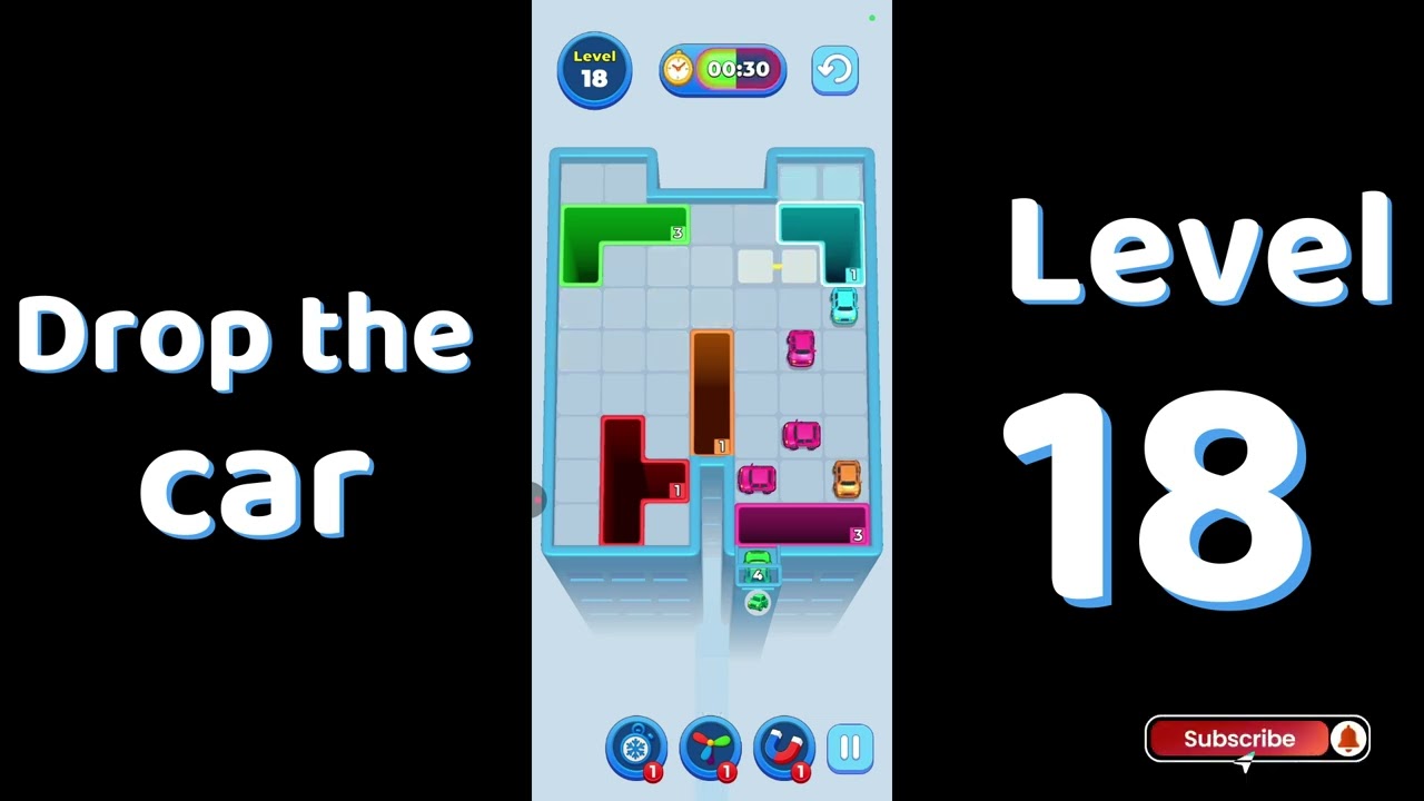 Drop The Car Level 18 🚗 | Color Car Drop Puzzle Gameplay | SolutionGuruji