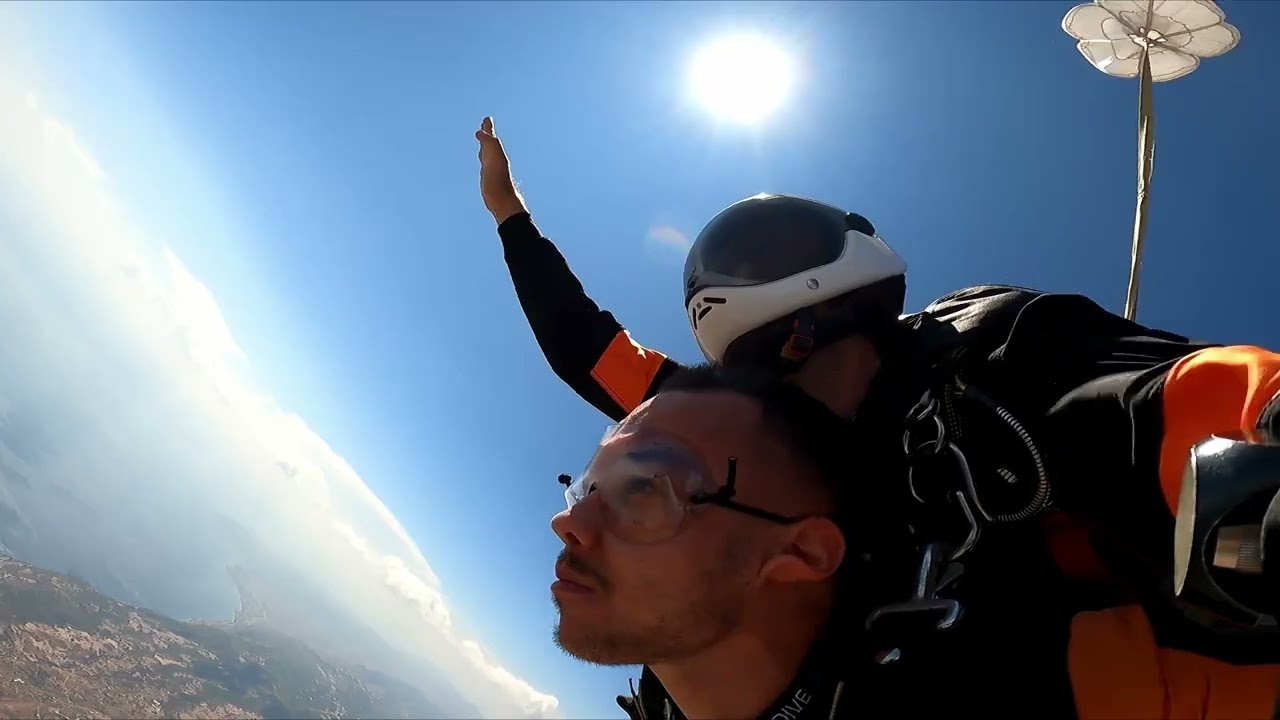 Makis tandem at Skydive Greece