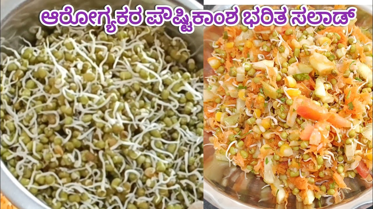 ಆರೋಗ್ಯಕರ ಪೌಷ್ಟಿಕಾಂಶ ಇರುವ ಸಲಾಡ್ 1 ಬೌಲ್ ತಿಂದರೆ ಸಂಜೆ ತನಕ ಹಸಿವೆ ಆಗೋಲ್ಲ healthy salad 