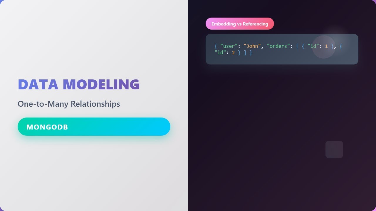 MongoDB Data Modeling: One-to-Many Relationships Explained for Beginners