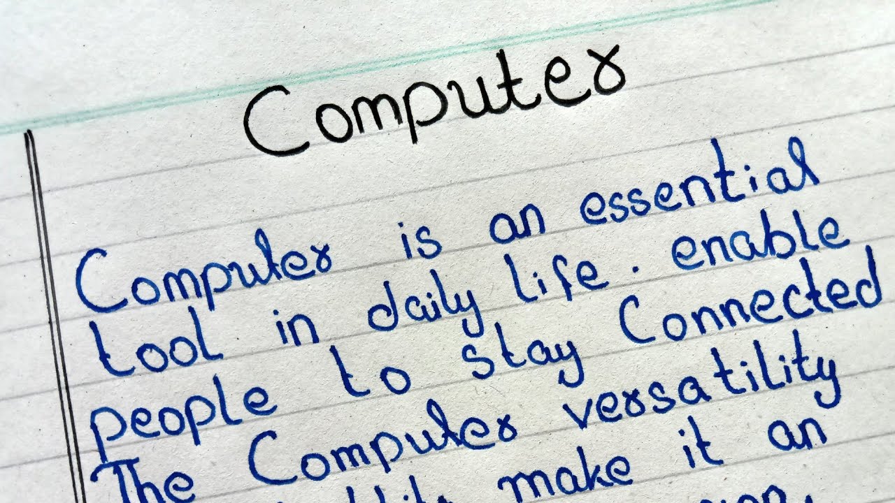 Essay on computer | Computer | paragraph on computer in english