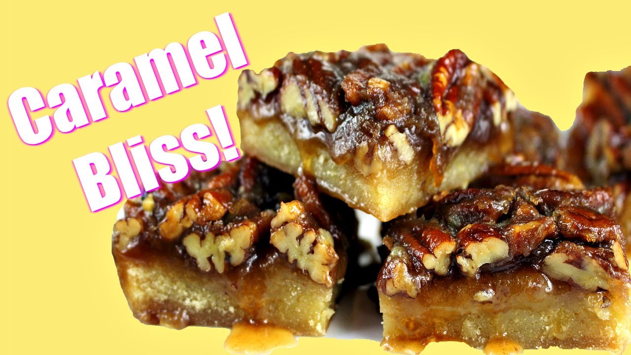 Caramel Pecan Bars Vegan Recipe
