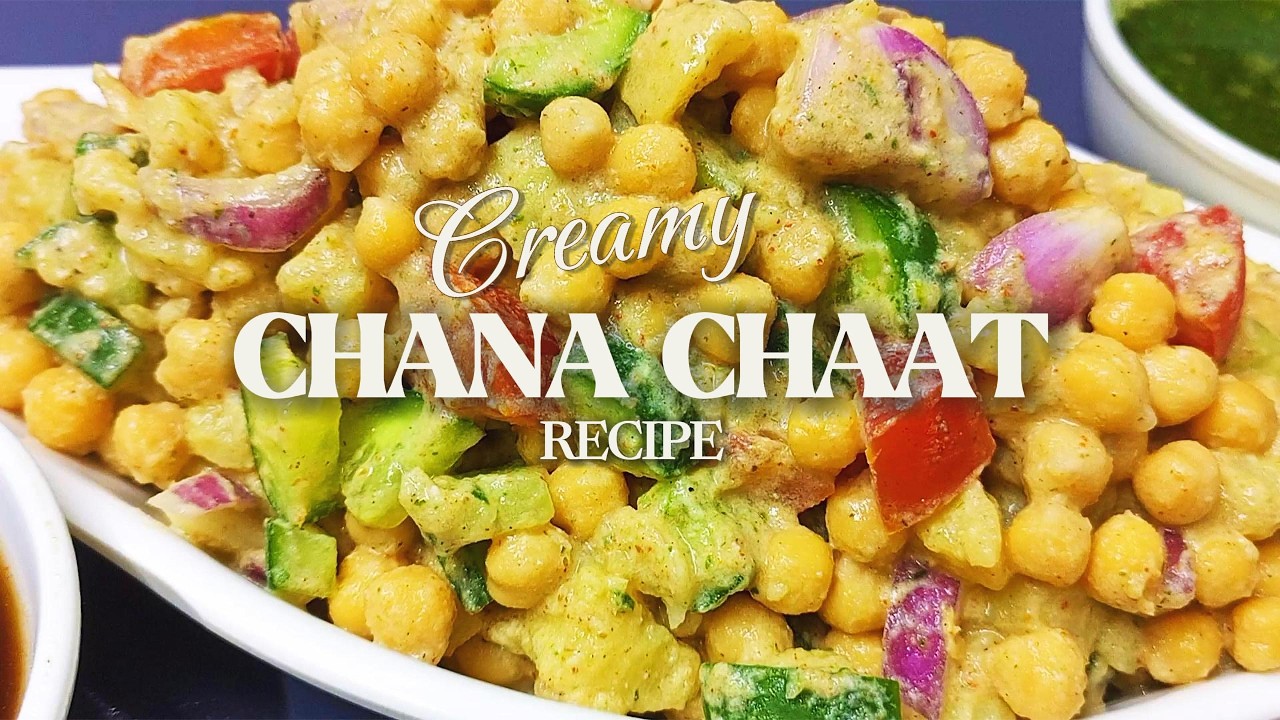 High Protein Creamy Chana Chaat Recipe | Dahi Chana Chaat Recipe | Easy Pakistani Street Food Chaat