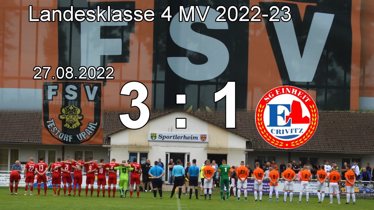 FSV Testorf Upahl vs. SG Einheit Crivitz Landesklasse 4 MV 2022-23
